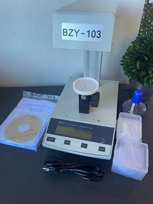 New Automatic Surface Interfacial Tensiometer BZY-103 Platinum Plate & Ring