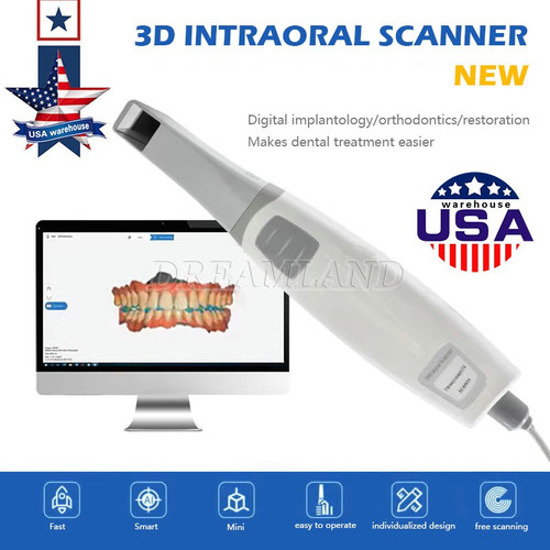 New USA Stock Dental Intraoral 3D Scanner AI Scan Scanning Software Does