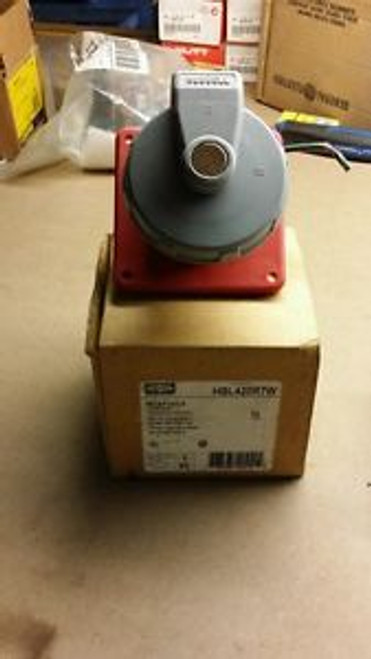 Hubbell Hbl420R7W Pin And Sleeve Iec 309 3 Pole 4 Wire, 20 Amp, 3 Phase, 480 Vac