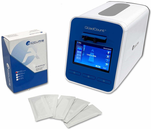 New Benchmark Scientific E7500-E QuadCount Automated Cell Counter 230V