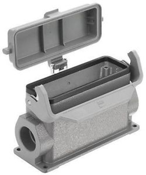Heavy Duty Power Connectors Surface Mounting Hsg Han 24B 2 Side Entry