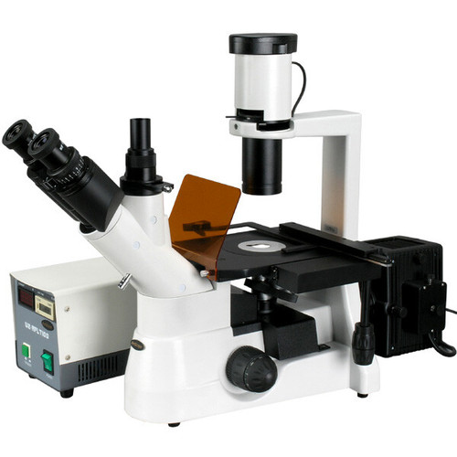 New AmScope 40x-600x Plan Phase Contrast Culture Fluorescent Inverted