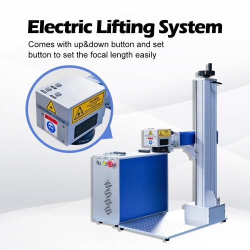 New Auto Focus 50W JPT Fiber Laser Engraver Laser Marking Machine with D80
