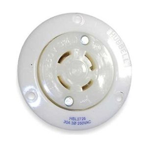 Receptacle, Flanged, 30A, L15-30
