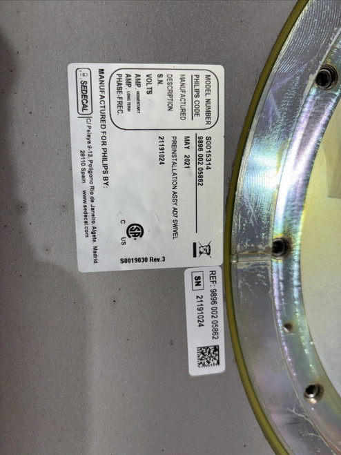 NEW FLOORPLATE SWIVEL XPER TABLE PN 989600205862 21191024