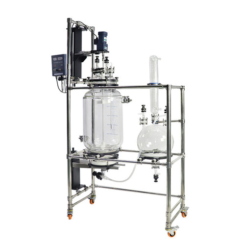 New Lab 50L Crystallization Dual-Jacketed Reactor Nutsche Mixing Filtration