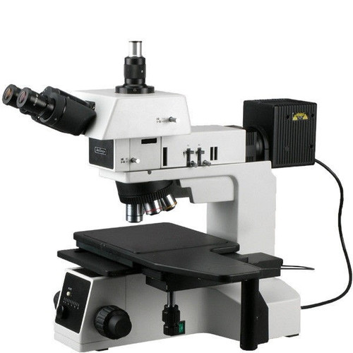 New AmScope 50X-1500X Brightfield / Darkfield Polarizing Metallurgical