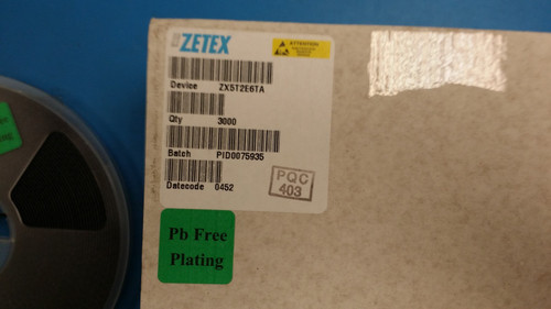 (3000 Pcs) Zx5t2e6ta Zetex Trans Gp Bjt Pnp 20v 3.5a 6-pin Sot-23 Rohs (0452d/c)
