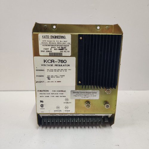 Kato Engineering Kcr-760 Voltage Regulator 821-76181-02