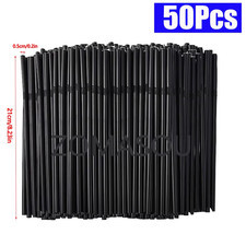 50-10000pcs Stripe & Black Drinking Straws Juice Cocktail Rietjes Bar Party Wedd