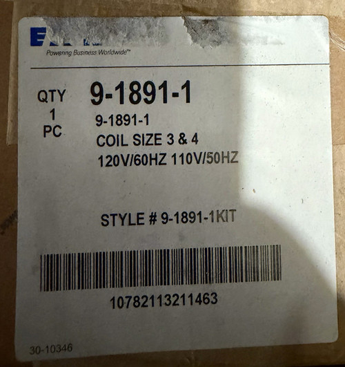 Eaton 9-1891-1 Coil 120/110v 60/50hz Size 3,4,5 Brand New