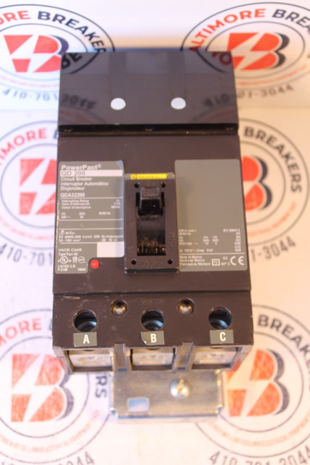 Square D Qda32200 3-p 200a 240v I-line Circuit Breaker