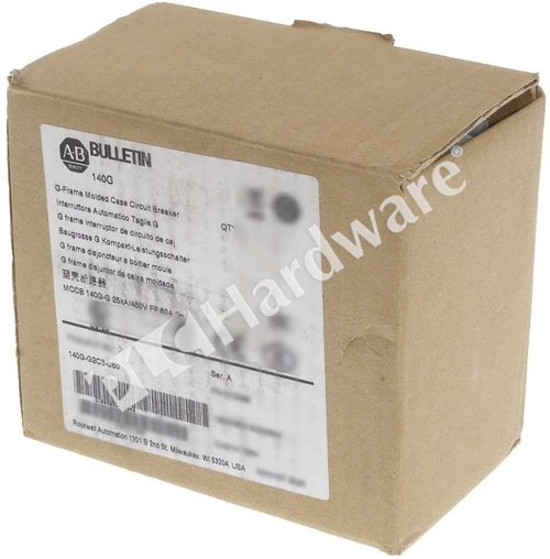Open Pre-owned Allen Bradley 140g-g2c3-c60 /a 60a 3p Molded Case Circuit Breaker