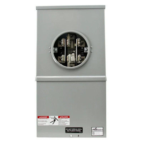 Eaton B-line U267 200 Amp 3-phase 7 Jaw Ring-type 4-wire 600v Meter Socket
