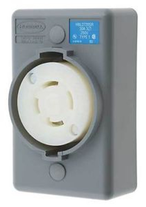 Hubbell Wiring Device-Kellems Hbl2720Sr Receptacle,Twist Lock,L15-30