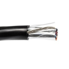 18/4 Shielded Tray Cable Tffn/pvc Tc-er Vntc Power Control Wire Black 600v