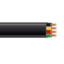 6/3 Flat Submersible Cable with Ground Well Pump Wire 600v Length 50ft to 1000ft