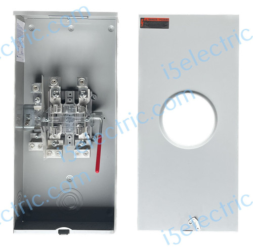 Refurbished 400/320 Amp Meter Base Socket Ringless Lever Bypass 1ph Oh/ug W/lugs