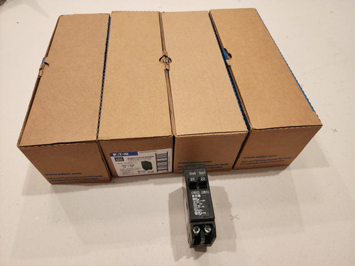 (40) New Eaton Br2020 20amp Tandem Circuit Breaker Cutler Hammer 40pc