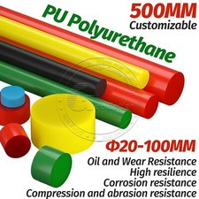 Pu Polyurethane Solid Round Rod Bar Stick 20mm-100mm Elastic Shock Absorber