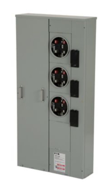 Eaton Three 3 Meter 125a 1mp3124r Main Electrical Service Panel Ring New