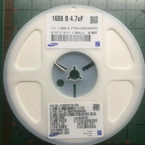 Samsung Ceramic Capacitor Cl10b475kq8nqnc 0603 4.7uf 6.3v X7r 10 Rohs 4k/reel