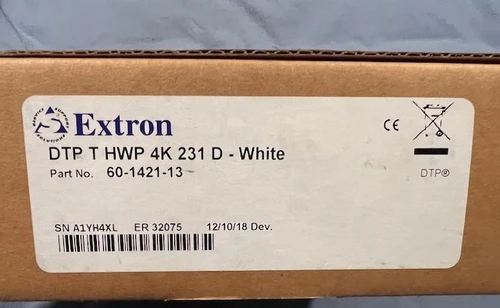 Extron 60-1421-13 Dtp T Hwp 4k 231 D White Receiver