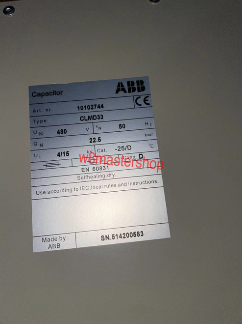 1pcs New Abb Capacitor Clmd33/22.5kvar 480v 50hz Fast Delivery