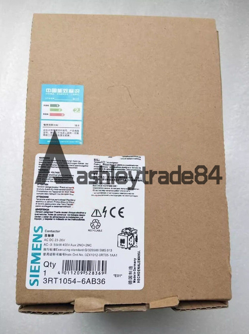 1pcs New Siemens Ac Contactor 3rt1054-6ab36 3rt10546ab36 3rt1 054-6ab36
