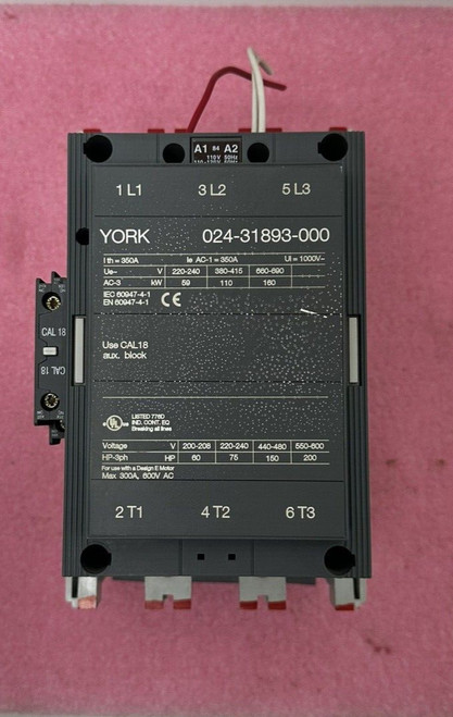 Used York 024-31893-000 - 300A - 600V Contactor - Product Image