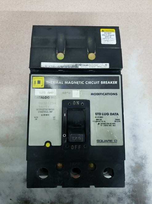 Used SQUARE D Q232125H I-Line Circuit Breaker - Product Image