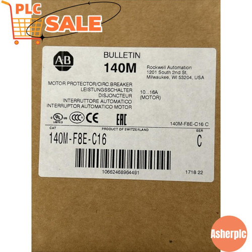 New 140MF8EC16 140M-F8E-C16 Motor Protectorcirc Breaker NEW - Product Image