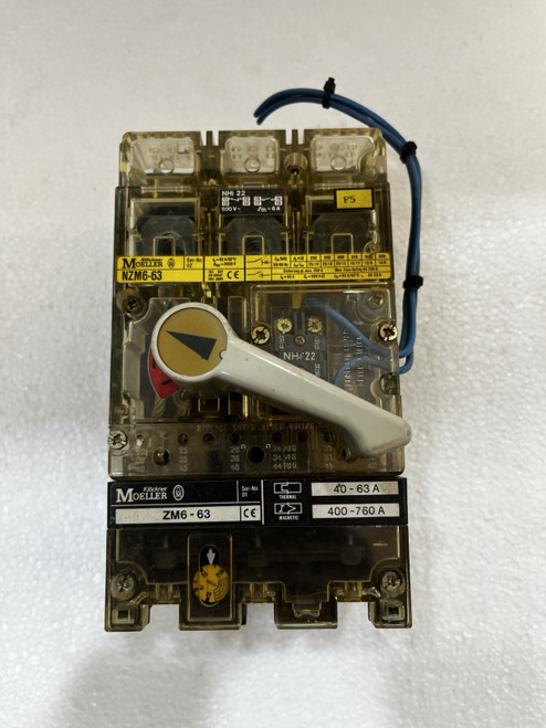 Used klockner moeller NZM6-63 3pole - Product Image