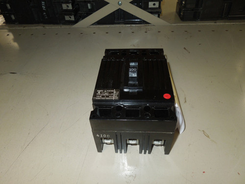Used GE TED134100 Circuit Breaker 100A 3P 480V AC Tested Used - Product Image