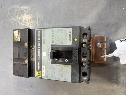 Used Square D FA36040 40 Amp Circuit Breaker - Product Image