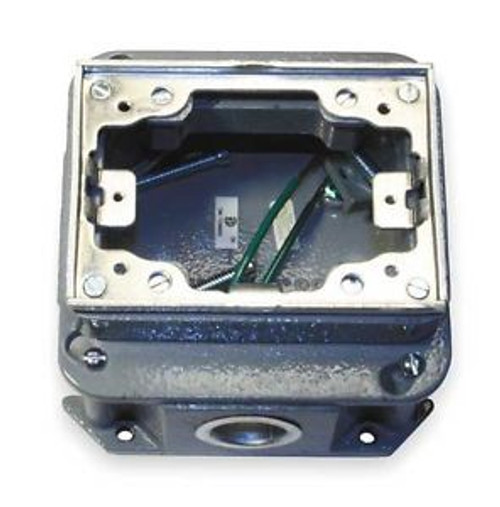 Hubbell Wiring Device-Kellems Ba2436 Floor Box,1-Gang Rectangular,Cast Iron