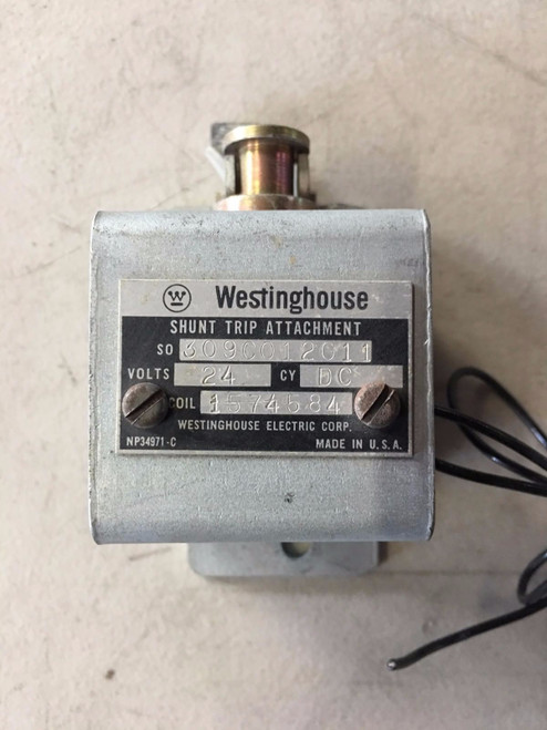 Used 309C012G11 Westinghouse Shunt Trip 24VDC S1574584 - Product Image