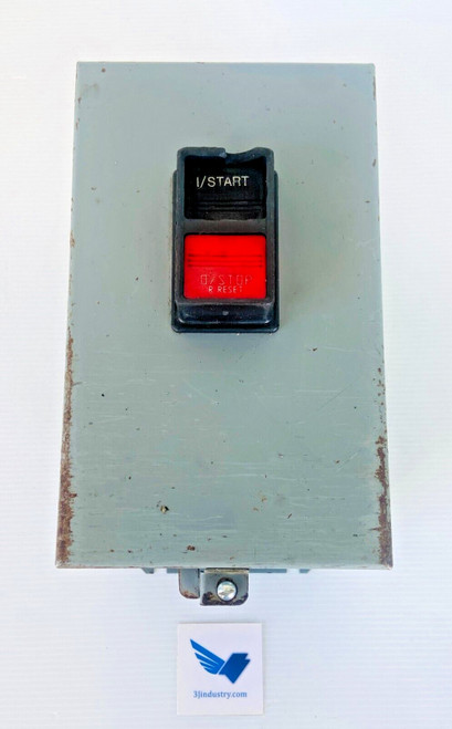 Used 2510MCA3 600VAC 3 POLE 3PH 10HP380575V TYPE 12 - SQUARE D MANUAL STARTER - Product Image