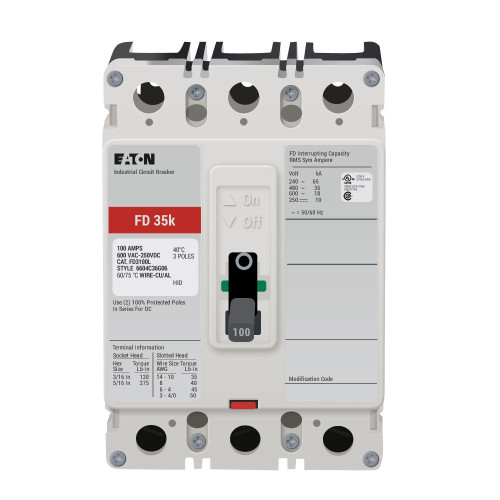 New FD3100L - Eaton - Molded Case Circuit Breaker - Product Image