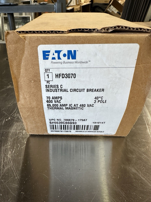 New Eaton HFD3030BP10 Series C Molded Case Circuit Breaker - Product Image