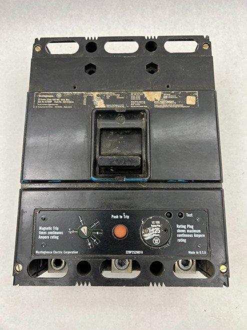 Used Westinghouse LC3150F Used 3P 150A 600V Frame Breaker W 125A Trip See Pics A42 - Product Image