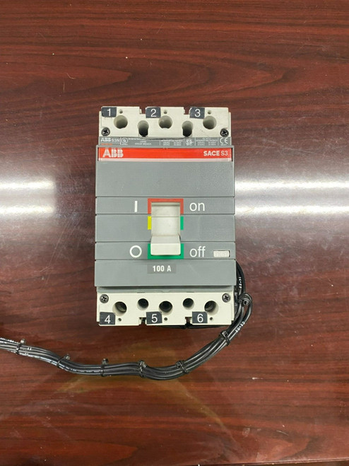 Used ABB Sace S3 S3N 100amp 3 pole breaker - Product Image