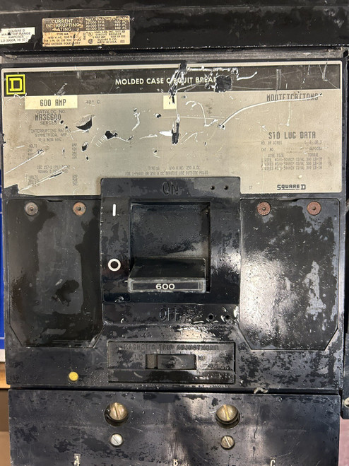 Used Square D 600 Amp Molded Case Circuit Breaker - Product Image