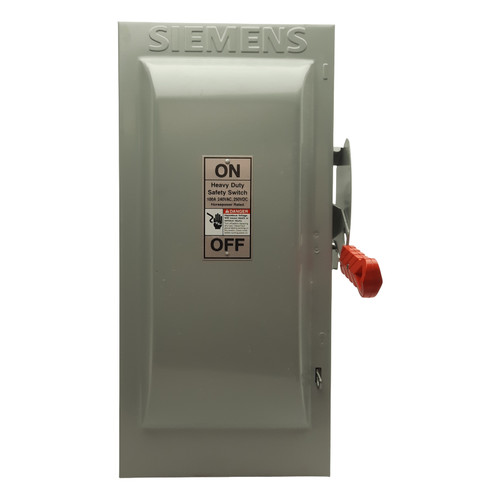 Used Siemens HF323N Heavy Duty Fusible Safety Switch, 3-Pole 3PH, 100A 240VAC250VDC - Product Image