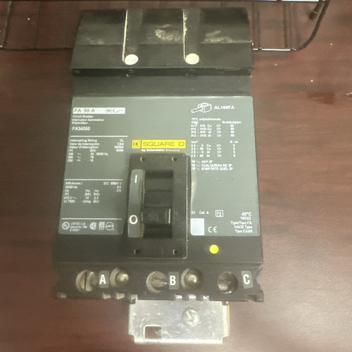 Used Square D Circuit Breaker FA 50 A FA34050 - Product Image