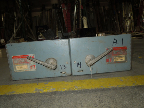 Ge Dd2D3361 30/30A Twin 3Ph 240V Fused Panelboard Switch W/ Hardware Used