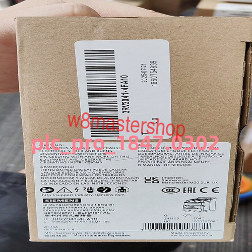 1Pcs New Siemens 3Rv2041-4Fa10 Motor Circuit Breaker 3Rv2041-4Fa10