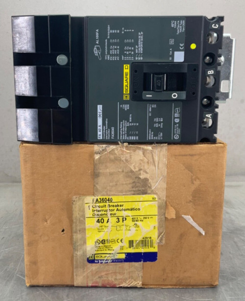 New Square D Fa36040 Iline Circuit Breaker 40 A 3P 600V