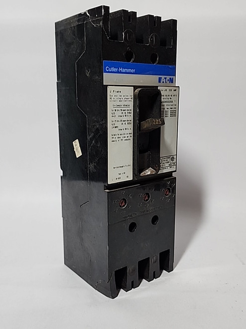 Used Cutler Hammer Type JS Circuit Breaker JS360225A, 225A, 3 Pole, 600VAC - Product Image