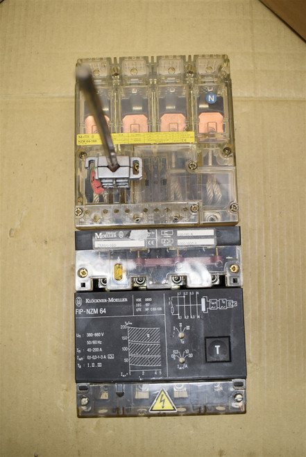 Used Klockner Moeller Circuit Breaker FIP-NZM 64, ZM64-160, NZM 64-160 - Product Image